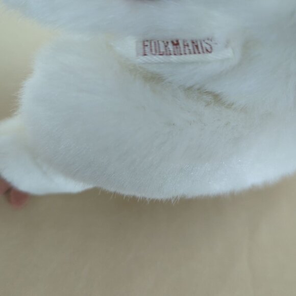Folkmanis White Mouse Hand Puppet Plush Toy Soft Plush Rat 7" Full body Soft - Picture 11 of 14